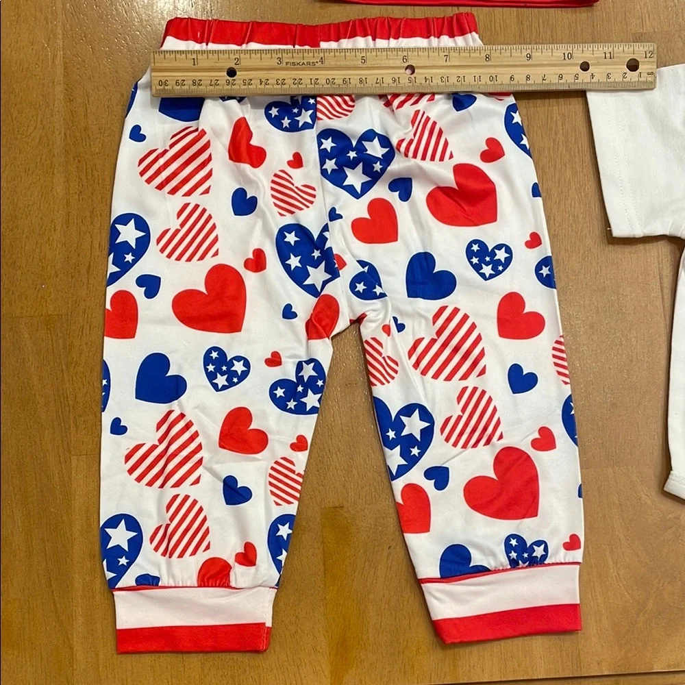 New Patriotic Newborn Baby Outfit - 3-6 Months - First 4th of July Boys Girls